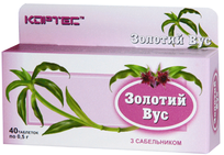 Диетическая добавка «Золотой Ус с Сабельником», 40 таблеток